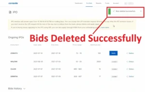 How to cancel IPO application in Zerodha