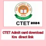 CTET Admit card